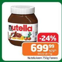 Nutella krém 750g Ferrero