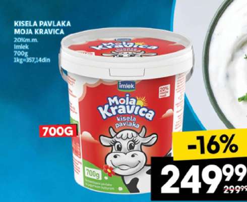 Kisela pavlaka Moja kravica