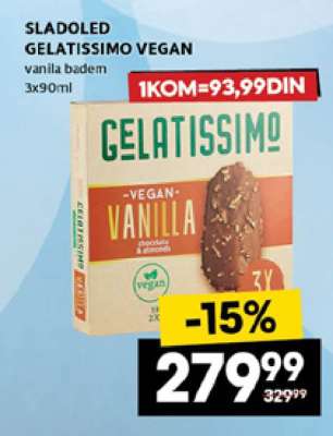SLADOLED GELATISSIMO VEGAN