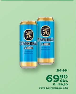 Pivo Lowenbrau 0,5l