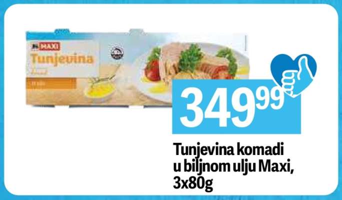 Tunjevina komadi u biljnom ulju Maxi