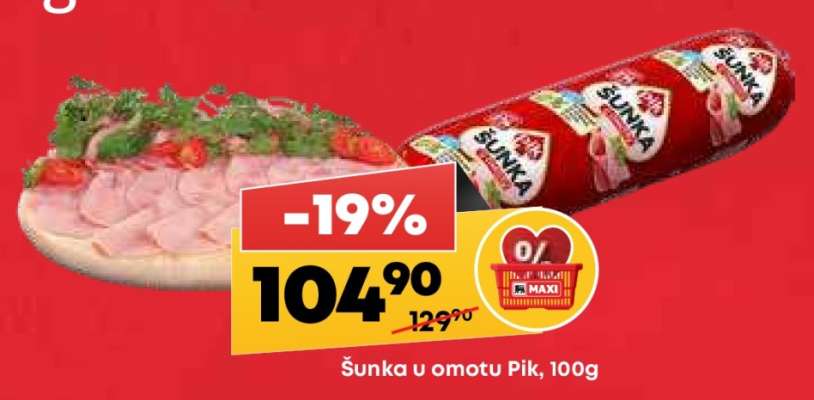 Šunka u omotu Pik 100g