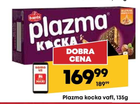Plazma kocka vafl 135g