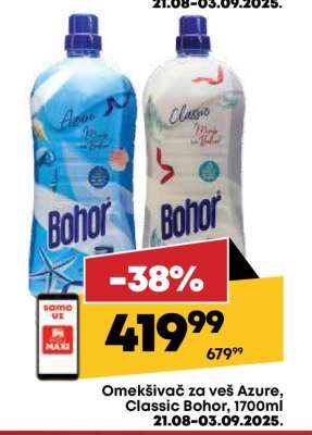 Omekšivač za veš Azure, Classic Bohor, 1700ml
