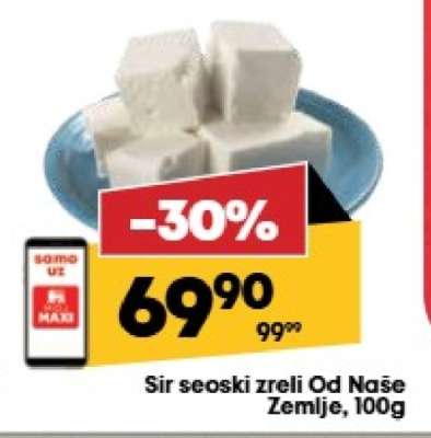 Sir seoski zreli Od Naše Zemlje, 100g