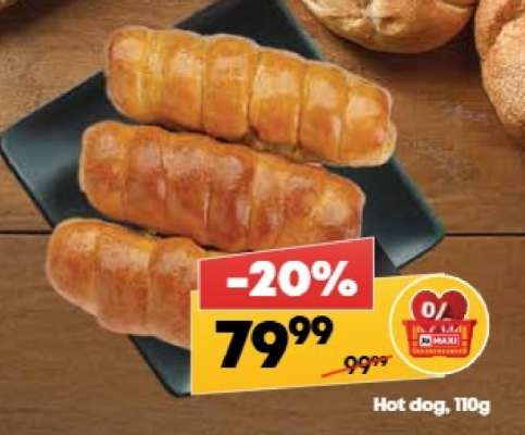 Hot dog, 110g