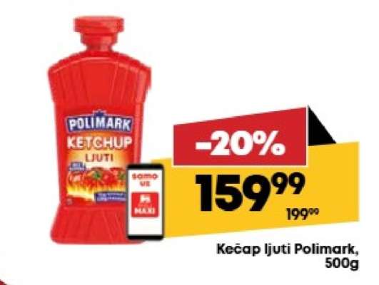 Kečap ljuti Polimark, 500g
