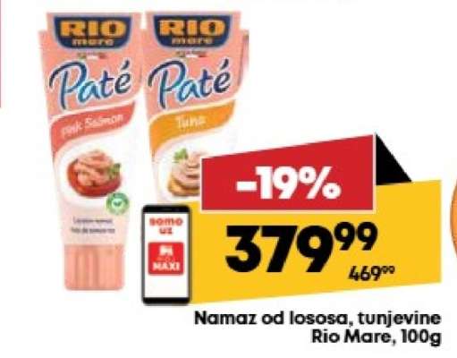 Namaz od lososa tunjevine Rio Mare 100g