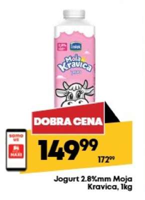 Jogurt 2.8%mm Moja kravica, 1kg