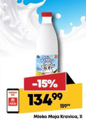 Mleko Moja Kravica, 1l