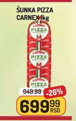 ŠUNKA PIZZA CARNEX 1kg