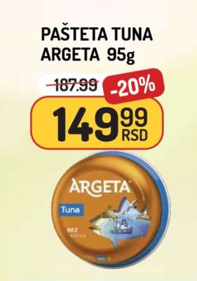 PAŠTETA TUNA ARGETA 95g