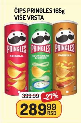 Čips Pringles 165g