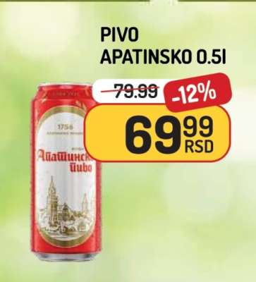 Pivo Apatinsko 0,5l