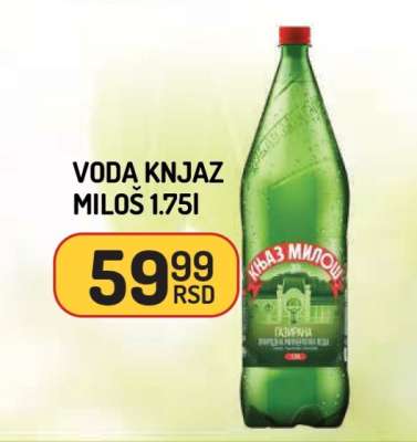 Voda Knjaz Miloš 1,75l