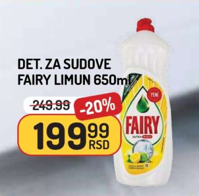 DET. ZA SUDOVE FAIRY LIMUN 650ml