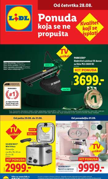 Lidl katalog - 28.08.2025 - 03.09.2025.