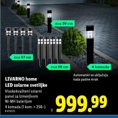 Livarno Home LED solarne svetiljke