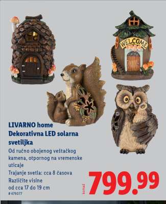 Livarno Home Dekorativna LED solarna svetiljka