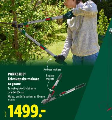 PARKSIDE Teleskopske makaze za grane