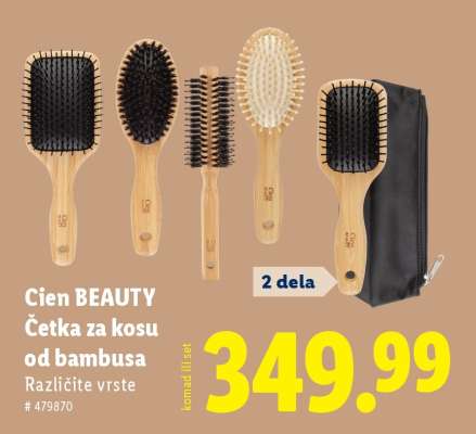 Cien BEAUTY Četka za kosu od bambusa