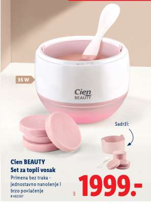 Cien BEAUTY Set za topli vosak