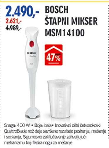 BOSCH ŠTAPNI MIKSER MSM14100