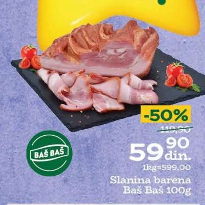 Slanina barena Baš Baš 100g