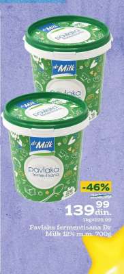 Pavlaka fermentisana Dr Milk 12% m.m. 700g
