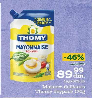 Majonez delikates Thomy doypack 170g