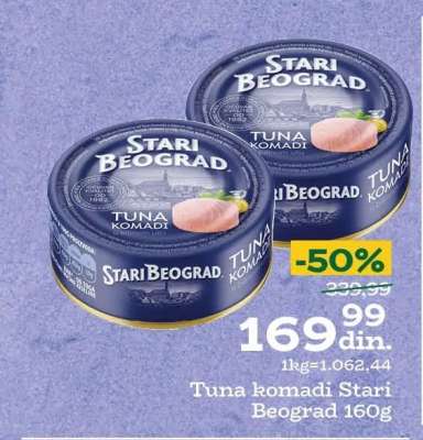 Tuna komadi Stari Beograd 160g