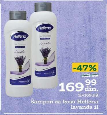 Šampon za kosu Hellena lavanda 1l