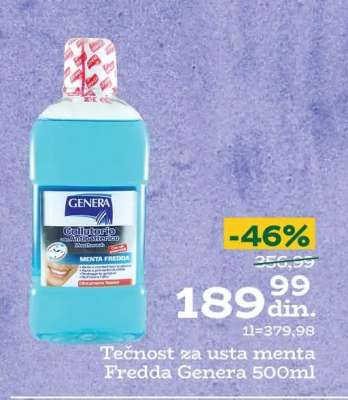Tečnost za usta menta Fredda Genera 500ml