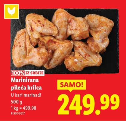 Marinirana pileća krilca