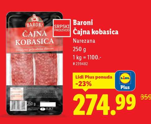 Baroni Čajna kobasica