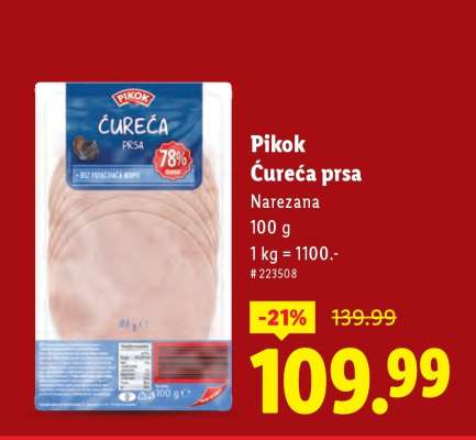 Pikok Ćureća prsa