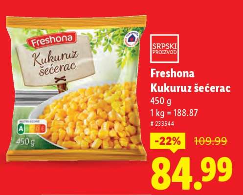 Freshona Kukuruz šećerac