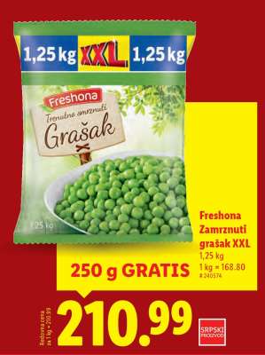 Freshona Zamrznuti grašak XXL