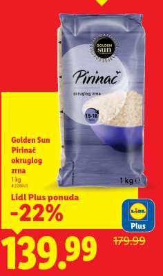 Golden Sun Pirinač okruglog zrna