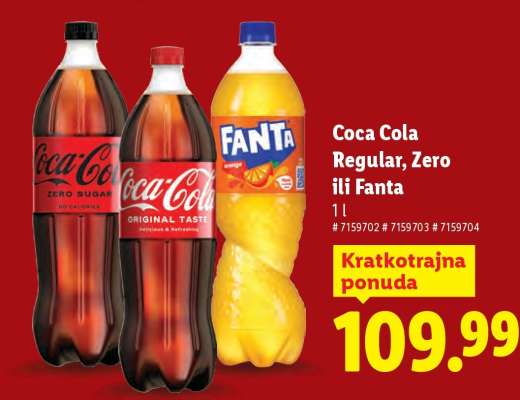 Coca Cola Regular, Zero ili Fanta