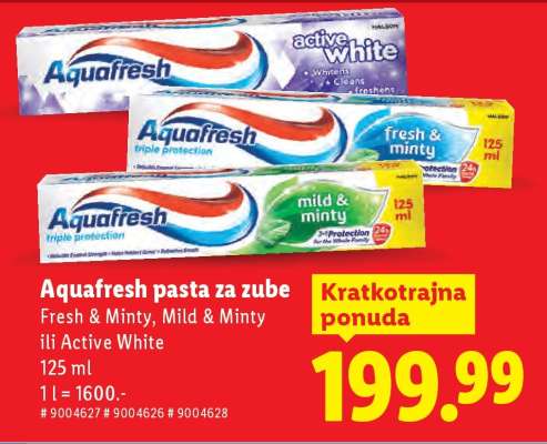 AQUAFRESH Pasta za zube