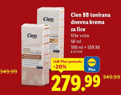 Cien BB tonirana dnevna krema za lice