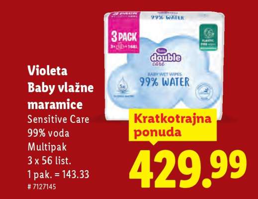 Violeta Baby vlažne maramice