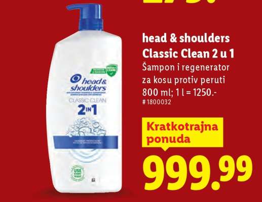 head & shoulders Classic Clean 2 u 1