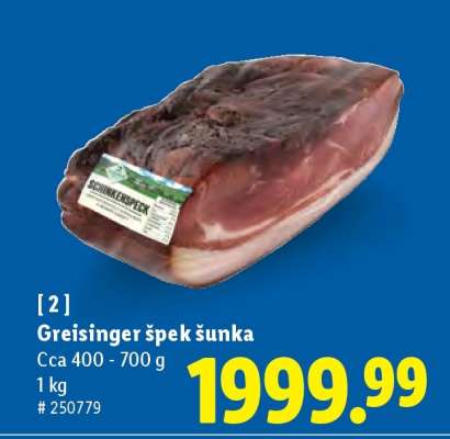 Greisinger Špek šunka