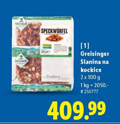 Greisinger Slanina na kockice