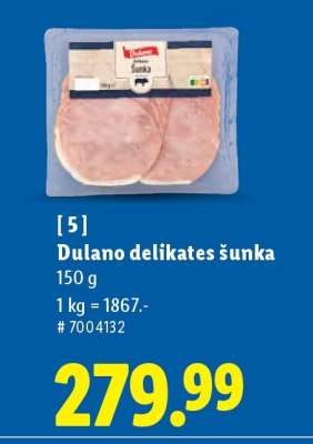 Dulano Delikates šunka