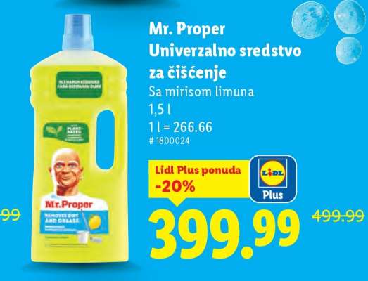 Mr. Proper Univerzalno sredstvo za čišćenje