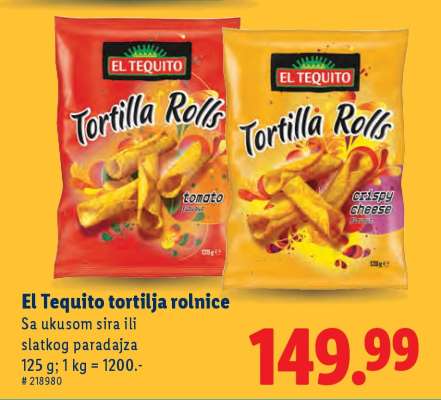 El Tequito Tortilja rolnice