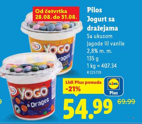 Pilos Jogurt sa dražejama